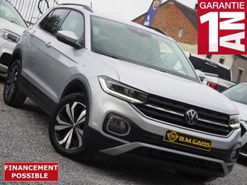 Volkswagen T-Cross 1.0TSI Active FULL DSG7 VirtualCockpit GP, Argent ou Gris, Euro 6, Entreprise, Carnet d'entretien