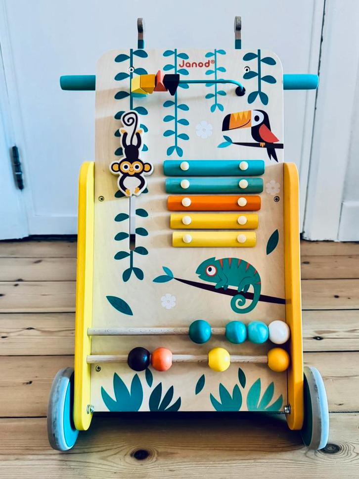 Chariot de Marche Multi-Activités Tropik Janod, Enfants & Bébés, Jouets | Jouets de bébé, Comme neuf, Enlèvement