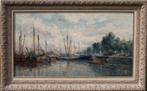 Frans Vandamme (1858-1925): Vissershaven (O/D, 122 x 77 cm), Antiek en Kunst, Kunst | Schilderijen | Klassiek, Ophalen