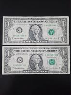 2 x 1 dollar USA 1995 jaar serie G, Postzegels en Munten, Bankbiljetten | Amerika, Ophalen of Verzenden, Zuid-Amerika, Setje