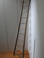 Antieke eikenhouten ladder, Ophalen, Gebruikt, Ladder