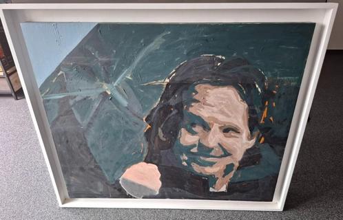 Portretschildering U2-zanger BONO, Antiek en Kunst, Kunst | Schilderijen | Abstract, Ophalen of Verzenden