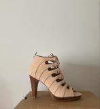 Prachtige leren sandalen met hoge hak (maat 40) NIEUW, Kleding | Dames, Beige, Nieuw, Soft Grey, Sandalen of Muiltjes