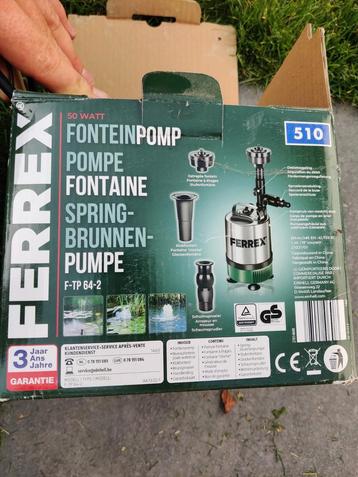 Ferrex kleine fonteinpomp f-tp 62-2 beschikbaar voor biedingen