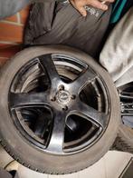 4 zwarte velgen 4x100 17inch, Auto-onderdelen, Banden en Velgen, Ophalen, 17 inch, Band(en)