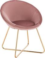 Roze velvet stoel 2 stuks, Maison & Meubles, Chaises, Comme neuf, Enlèvement, Deux