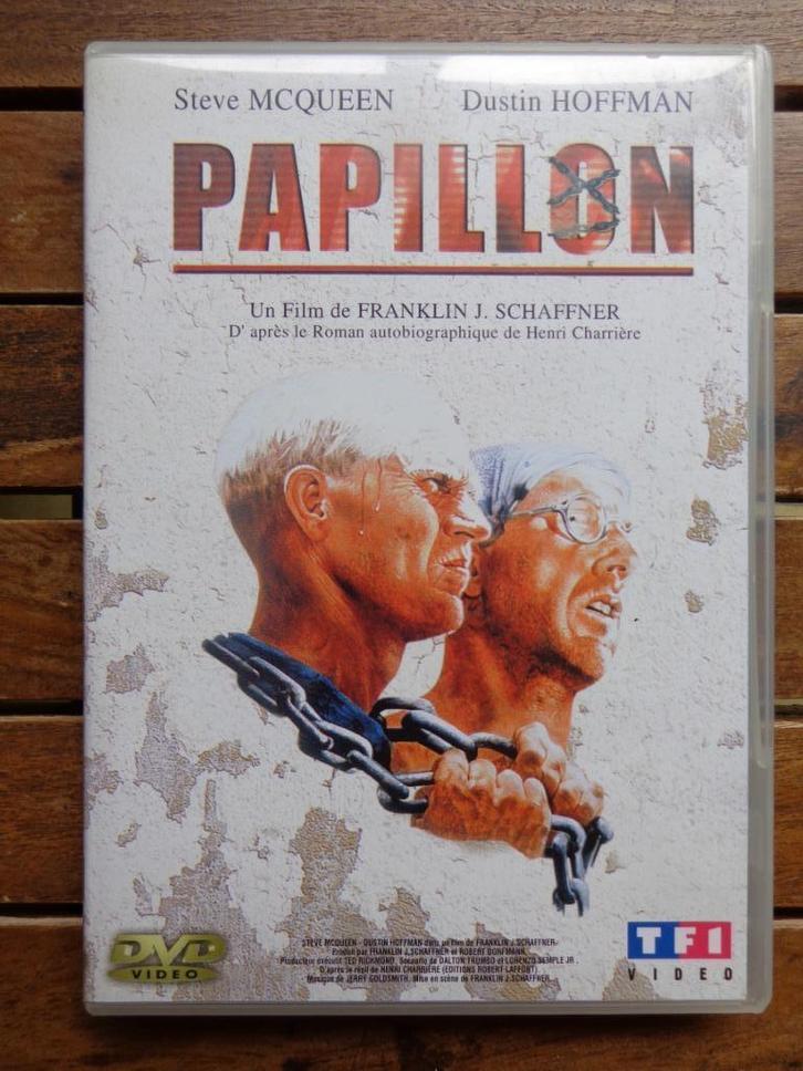 )))  Papillon  //  Steve McQueen / Dustin Hoffman  (((, Cd's en Dvd's, Dvd's | Avontuur, Zo goed als nieuw, Alle leeftijden, Ophalen of Verzenden