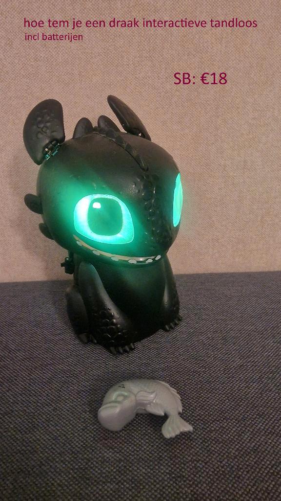 hoe tem je een draak- interactieve tandloos, Collections, Jouets miniatures, Comme neuf, Enlèvement ou Envoi