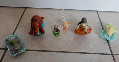 6 Figuurtjes Ice Age Disney, Collections, Jouets miniatures, Comme neuf, Enlèvement ou Envoi