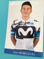 Wielerkaart 2025 team movistar einer rubio signe, Envoi, Comme neuf