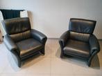 Twee leren fauteuils, Huis en Inrichting, Ophalen, Zo goed als nieuw