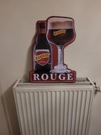 Plaque en métal kasteel rouge, Collections, Marques de bière, Comme neuf, Enlèvement ou Envoi