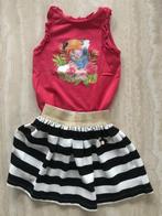 Zw/witte rok LeChic + fuchsia top Maryoral - mt116 (nr4622), Kinderen en Baby's, Kinderkleding | Maat 116, Meisje, Le Chic, Nieuw