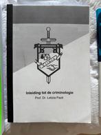 Inleiding tot de criminologie, Ophalen of Verzenden
