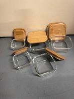 Lot de 5 boîtes de rangement en verre, Enlèvement, Comme neuf
