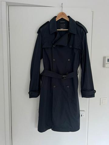 Donkerblauwe trench coat van Filippa K Men maat Large 
