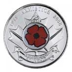 2008 Canadese 25 cent gekleurde poppy munt BU, Postzegels en Munten, Ophalen of Verzenden