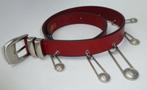 Ceinture rouge Gianni Versace Taille 80, Comme neuf, Ceinture taille, Versace, 3 à 5 cm