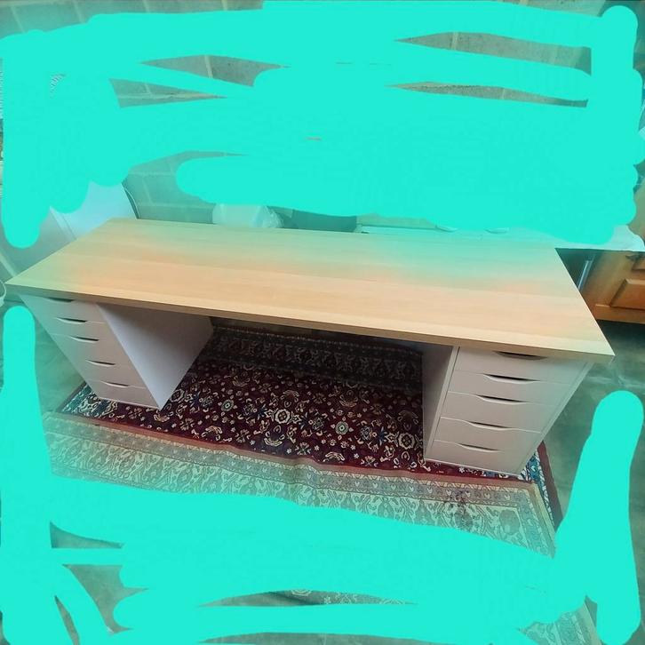 IKEA Lagkapten tafelblad, Huis en Inrichting, Bureaus, Zo goed als nieuw, Bureau, Ophalen