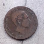 10 centimos Espagne 1878, Timbres & Monnaies, Monnaies | Europe | Monnaies non-euro, Enlèvement ou Envoi