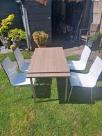 Keukentafel met 4 stoelen, Huis en Inrichting, Ophalen, Gebruikt, Vier personen
