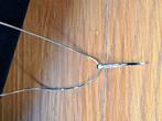 HALSKETTING IN 18K WITGOUD, NIEUWE HANGER MET BRILJANTEN, Wit, Nieuw, Ophalen of Verzenden, Met edelsteen