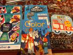 Livres de coloriage, 2 albums Carrefour avec cartes Disney, Ophalen, Gelezen
