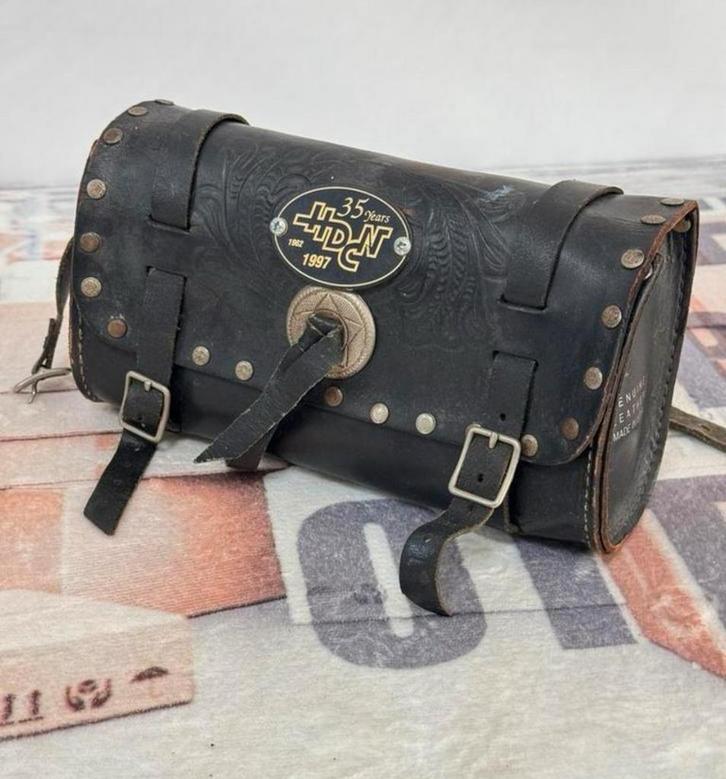 Harley Davidson 1997 Lederen tas koffer motors Anniversary, Motoren, Accessoires | Koffers en Tassen, Zo goed als nieuw, Ophalen of Verzenden