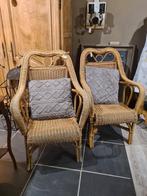 2 vintage rieten zeteltjes, 30 en 40 euro, Ophalen, Gebruikt