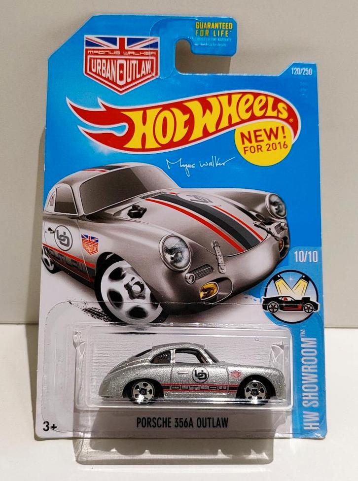Hot Wheels Porsche 356A Urban Outlaw Silver (2016), Hobby en Vrije tijd, Modelauto's | Overige schalen, Ophalen of Verzenden