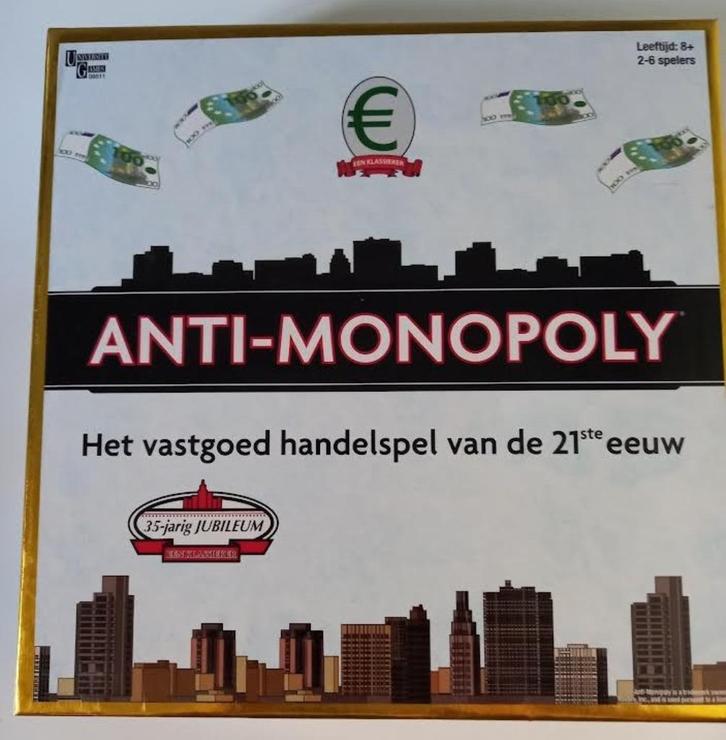 Spel Anti-Monopoly, Hobby en Vrije tijd, Gezelschapsspellen | Bordspellen, Vijf spelers of meer, Ophalen of Verzenden