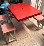 Chaises et table de camping pliables en valise, Caravanes & Camping, Enlèvement, Utilisé