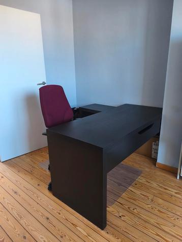 Bureau MALM noir, Huis en Inrichting, Bureaus, Ophalen