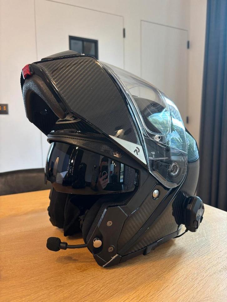 HJC - MOTOHELM - CARBON - RPHA90S + CARDO F4X, Motoren, Kleding | Motorhelmen, Heren, Integraalhelm, S, HJC, Tweedehands, Ophalen