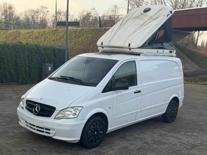 Mobile Home Mercedes Vito 2.2CDI Euro5 Airco Carplay 2013, Caravanes & Camping, Camping-cars, Particulier, jusqu'à 3, Modèle Bus ou Fourgon aménagé