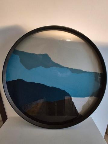 Groot houten/glazen tafelblad Wabi Sabi NOTRE MONDE (92x4CM) beschikbaar voor biedingen