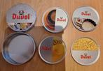 4 onderzetters Duvel (limited edition) in doosje, Ophalen of Verzenden, Zo goed als nieuw, Viltje(s), Duvel