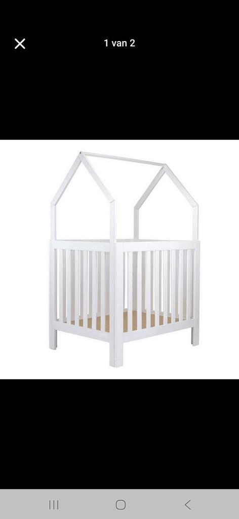 Bedhuisje box met matras en onderlegger, Kinderen en Baby's, Babywiegjes en Ledikanten, Zo goed als nieuw, Ophalen