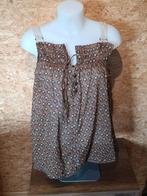 Blouse IKKS, Sans manches, Comme neuf, Brun, Taille 34 (XS) ou plus petite
