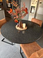Ronde eettafel blad in graniet, Huis en Inrichting, Tafels | Eettafels, Ophalen, Overige materialen, 100 tot 150 cm, Rond