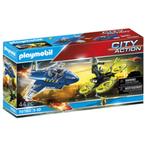 PLAYMOBIL City Action Politiejet: drone-achtervolging, Ophalen of Verzenden, Zo goed als nieuw, Complete set