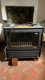 Flam inbouw houtkachel met ventilatie, Huis en Inrichting, Ophalen, Gebruikt, Houtkachel, Inbouw