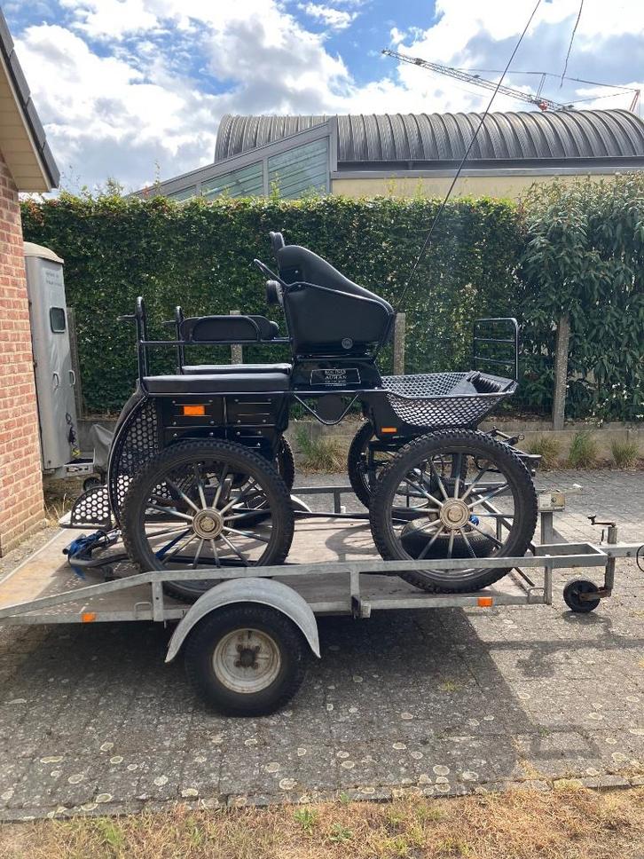 Marathon koets Marathonwagen enkelspan, Dieren en Toebehoren, Rijtuigen en Koetsen, Gebruikt, Marathonwagen, Paard
