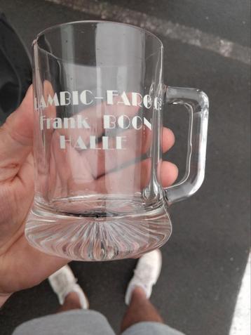 Verre à gueuze aux haricots Lambic-faro 6,5 francs, Enlèvement ou Envoi, Comme neuf
