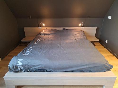 BED+ 2x matras (80x200cm) + 2x lattenbodem(80x200cm) Spiegel, Huis en Inrichting, Slaapkamer | Bedden, Zo goed als nieuw, Tweepersoons