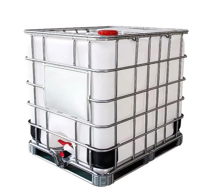 2 Regentonnen (met kraan) 1000 liter, Tuin en Terras, Regentonnen, Zo goed als nieuw, Metaal, 150 liter of meer, Met kraantje