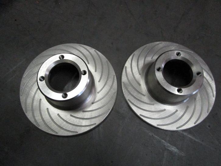 remschijven 7.9 gegroefd - 4 pots klauwen Klassieke Mini, Auto-onderdelen, Remmen en Aandrijving, Mini, Rover, Austin, Nieuw, Ophalen