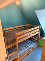 Massief Grenen stapelbed, Ophalen, Zo goed als nieuw, Stapelbed