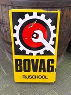 Emaille bord Bovag rijschool🚘 Langcat Almere., Verzamelen, Ophalen of Verzenden, Gebruikt, Reclamebord