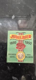 OUD bieretiket 1950 br Van Milders Geel Jubileumbierl, Verzamelen, Ophalen of Verzenden, Zo goed als nieuw